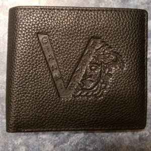 New Versace leather wallet